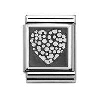 Nomination Composable Big Heart Of Dots Charm