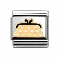 Nomination Composable Classic Gold and Enamel Purse Charm