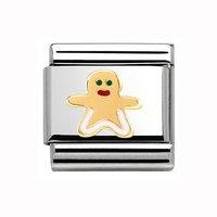 Nomination Composable Classic Gingerbread Man Charm