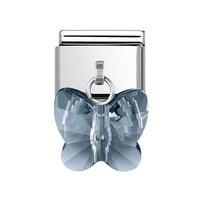 Nomination Composable Gray Hanging Butterfly Charm