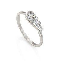 Nomination Angel Silver Cubic Zirconia Wing Ring