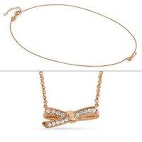 Nomination Rose Gold Cubic Zirconia Bow Necklace