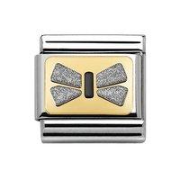 Nomination Composable Classic Silver Glitter Bow Charm