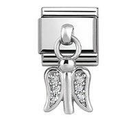 Nomination Composable Classic CZ Hanging Angel Charm