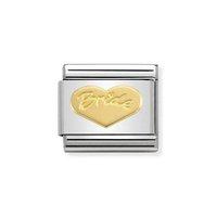 Nomination Composable Classic Gold Bride Heart Charm