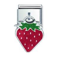 nomination composable strawberries drop charm