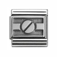 Nomination Composable Classic Oxidised Silver Screw Charm