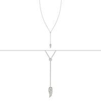 nomination angel cz wing drop pendant necklace