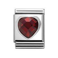 Nomination Composable Big CZ Red Heart Charm