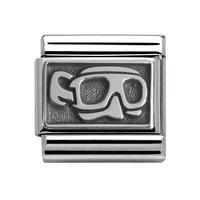 Nomination Composable Classic Oxidised Silver Snorkel Charm