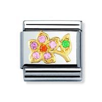 Nomination Composable Classic Pink Zirconia Flower Charm