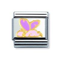 Nomination Composable Classic Gold and Enamel Purple Fairy Charm
