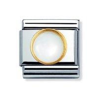 Nomination Composable Classic Round White Pearl Charm