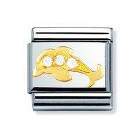 Nomination Composable Classic Zirconia Dolphin Charm