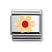 Nomination Composable Classic Red Flower Head Charm