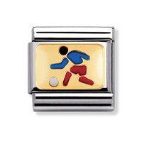 Nomination Composable Classic Football Player Charm