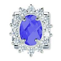 Nomination Classic Composable Silver and Purple Cubic Zirconia Royal Cluster Charm