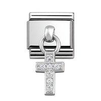 Nomination Composable Classic Silver Hanging Cross Charm