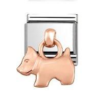 Nomination 9ct Rose Gold Composable Classic Hanging Dog Charm