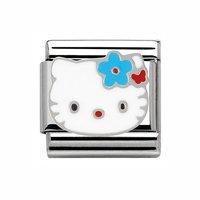 Nomination Composable Classic Hello Kitty Blue Flowers Charm