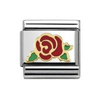 Nomination Composable Classic 18ct Red Rose Charm