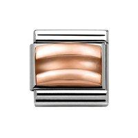 Nomination 9ct Rose Gold Composable Classic Groove Charm