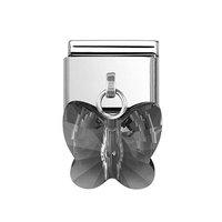 Nomination Composable Black Hanging Butterfly Charm