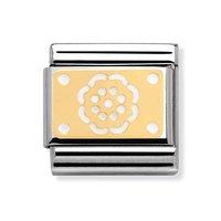 Nomination Composable Classic Enamel White and Yellow Flower Charm