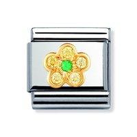 Nomination Composable Classic Yellow and Green Flower Charm
