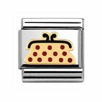 Nomination Composable Classic Gold and Red Enamel Purse Charm