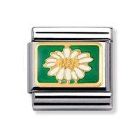 Nomination Composable Classic 18ct Gold and Enamel Daisy Charm