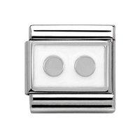 Nomination Composable Classic Silver White Dots Charm