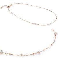 Nomination Bella Silver, Rose Gold Plated and CZ Necklace