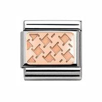 Nomination 9ct Rose Gold Composable Classic Houndstooth Charm