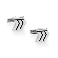 nomination metropolitan enamel black arrow cufflinks