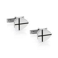 nomination metropolitan enamel black chest cufflinks