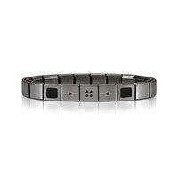 nomination ikon composable 10 link gunmetal bracelet