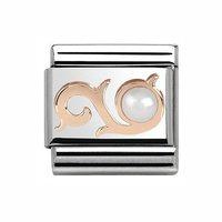 Nomination Composable Classic White Pearl Curl Charm