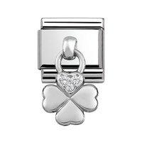 Nomination Composable Classic Silver Hanging Clover Charm