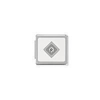 Nomination Composable Ikons White Rhombus and White Zirconia Charm