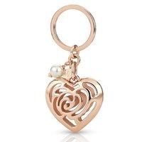 nomination roseblush collection brass copper heart key ring