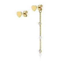 nomination bella swarovski heart earrings