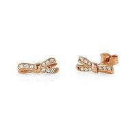 Nomination Rose Gold Cubic Zirconia Bow Studs