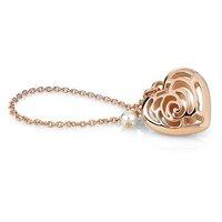 nomination roseblush collection brass copper heart bag charm