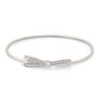 Nomination Silver Cubic Zirconia Bow Bangle