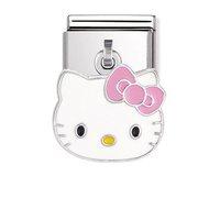Nomination Composable Enamel Hello Kitty Pink Bow Charm