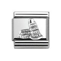 Nomination Composable Classic Oxidised Tower of Pisa Charm