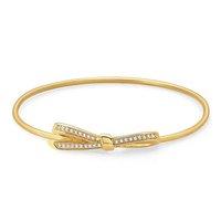 Nomination Gold Cubic Zirconia Bow Bangle