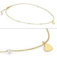 nomination bella yellow gold heart necklace