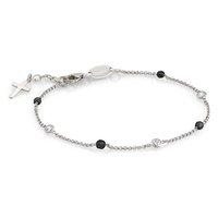 Nomination Black Jade Cross Bracelet